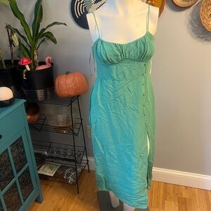 Zara Teal Midi Dress